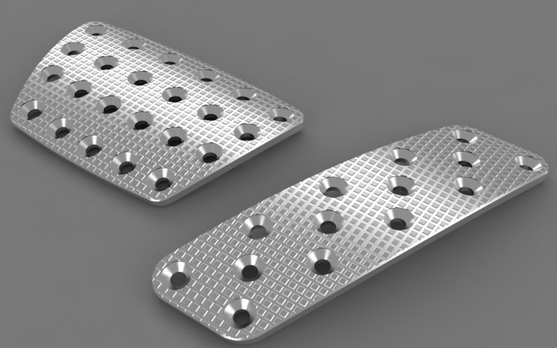 2005 - 2010 Chevrolet Cobalt 1st Gen Billet Aluminum Racing Pedal Pad Covers